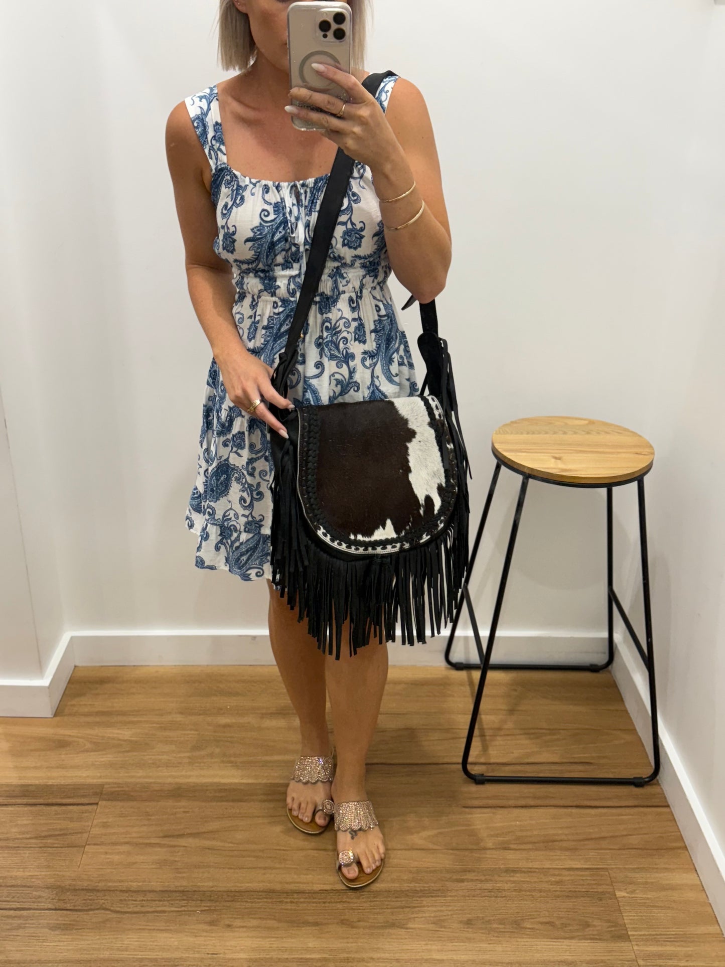 Kellie Leather Bag - Black