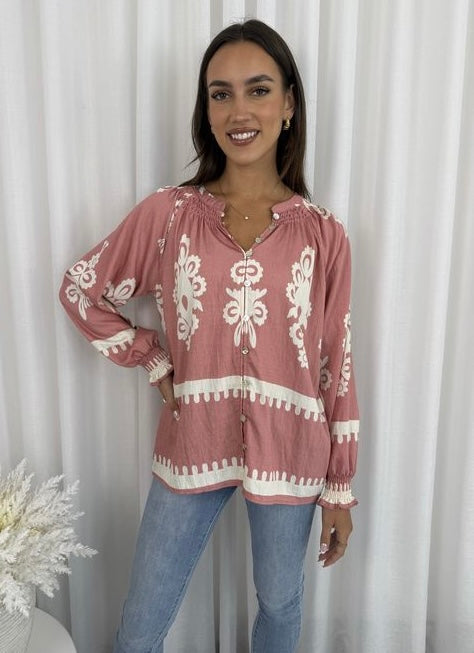 Lona Shirt - Pink