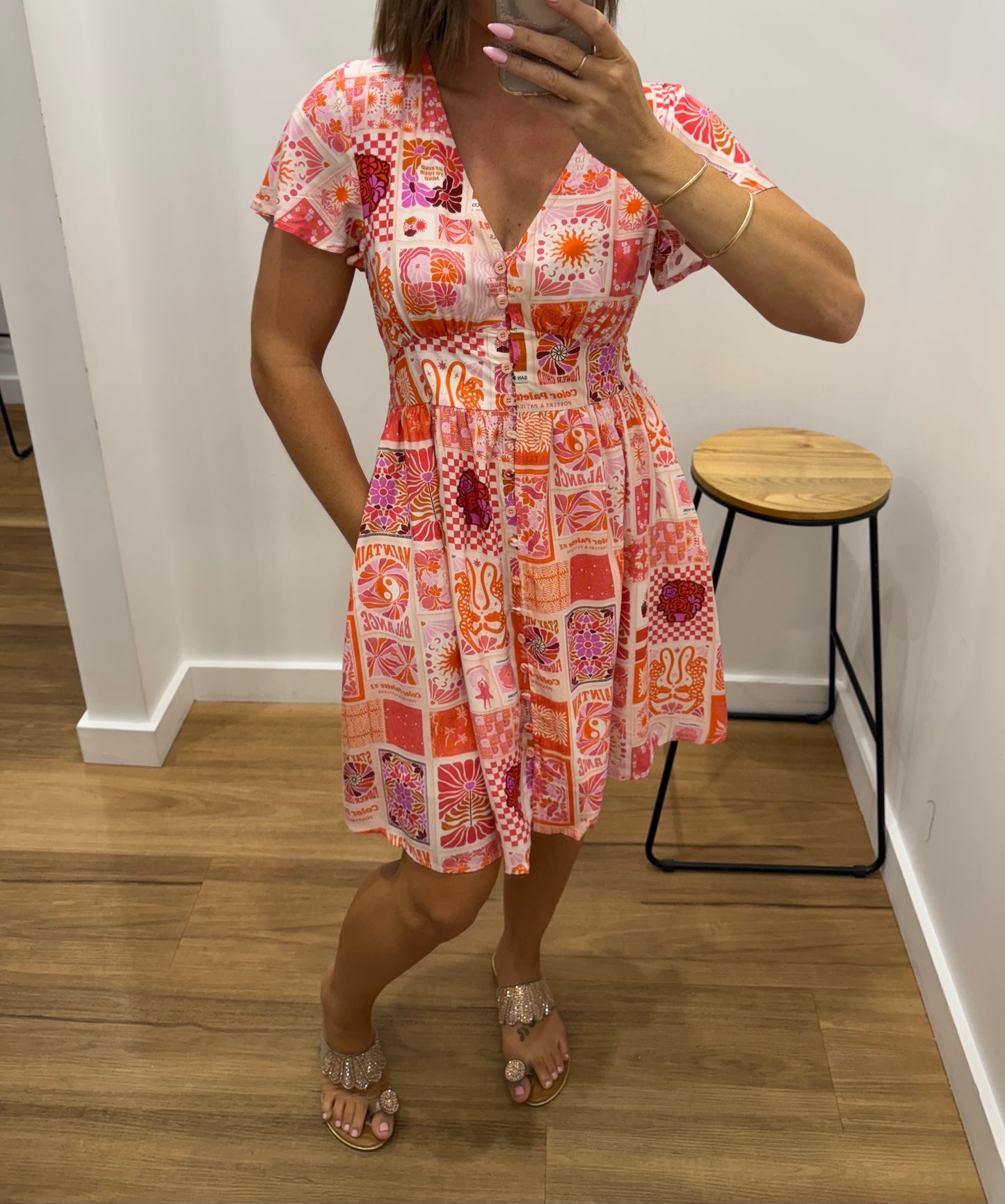 Kalliope Dress - Pink