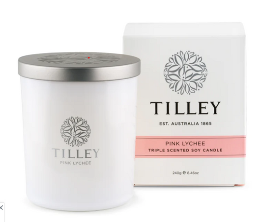 'Tilley's' Pink Lychee Soy candle