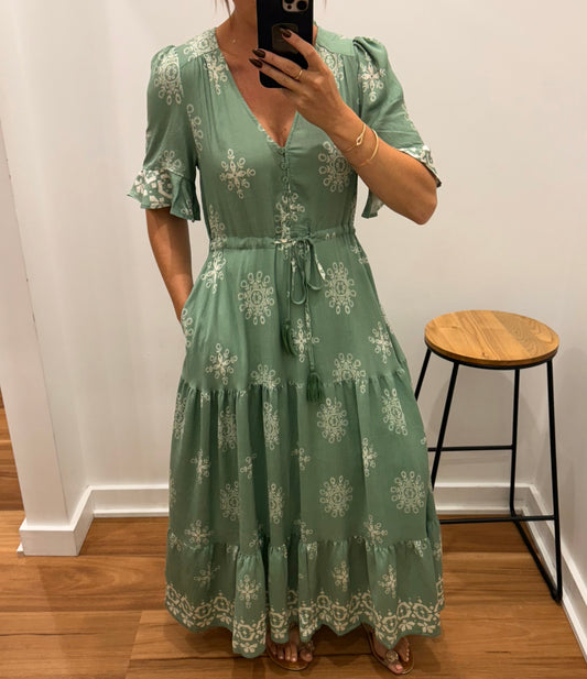 Emiliano Maxi Dress - Sage
