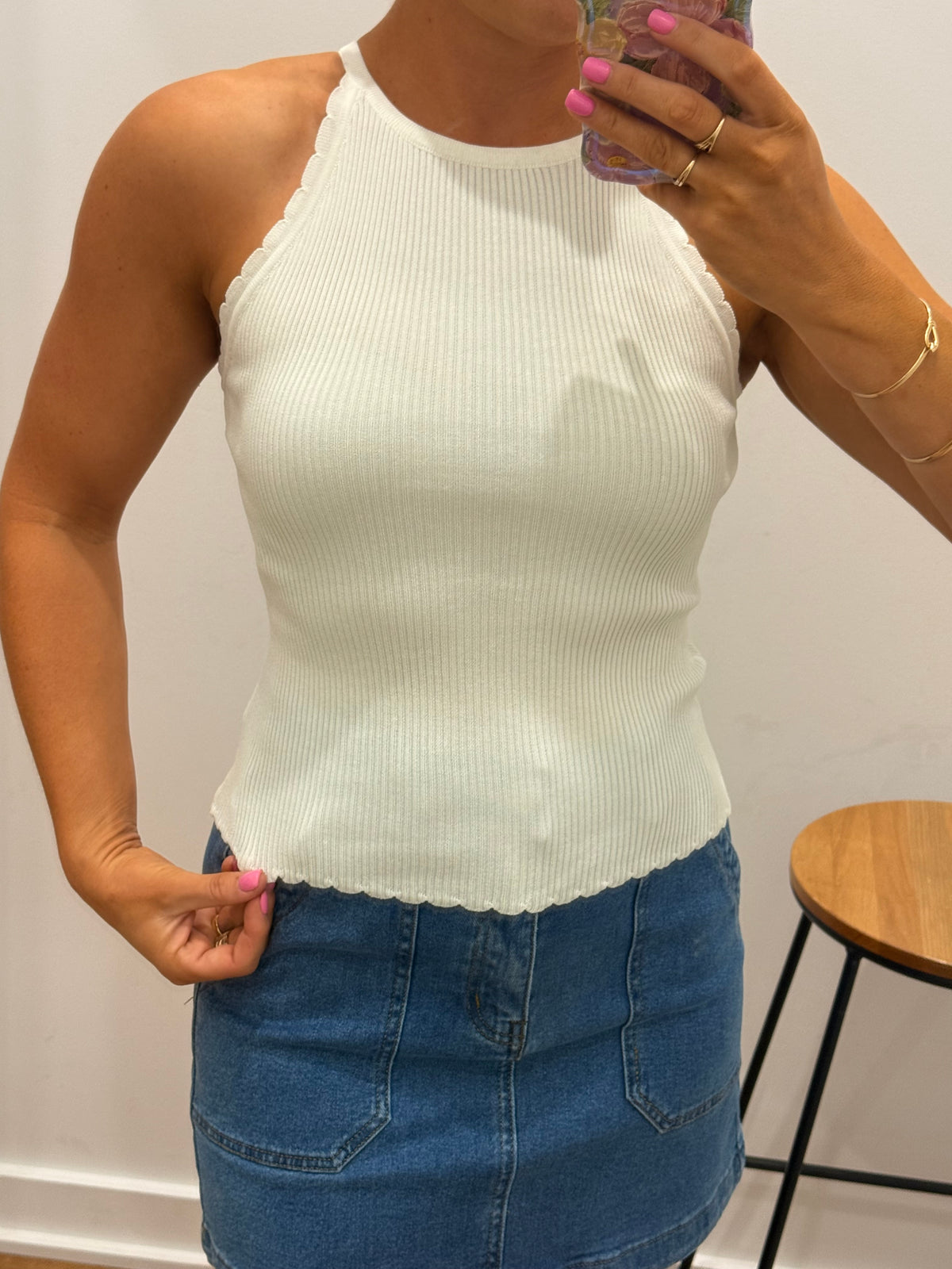 Hutton Singlet - White