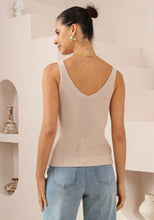 Load image into Gallery viewer, Karly Knit Singlet - Natural
