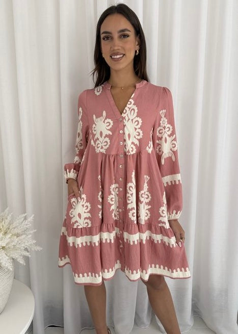 Aroma Dress - Pink