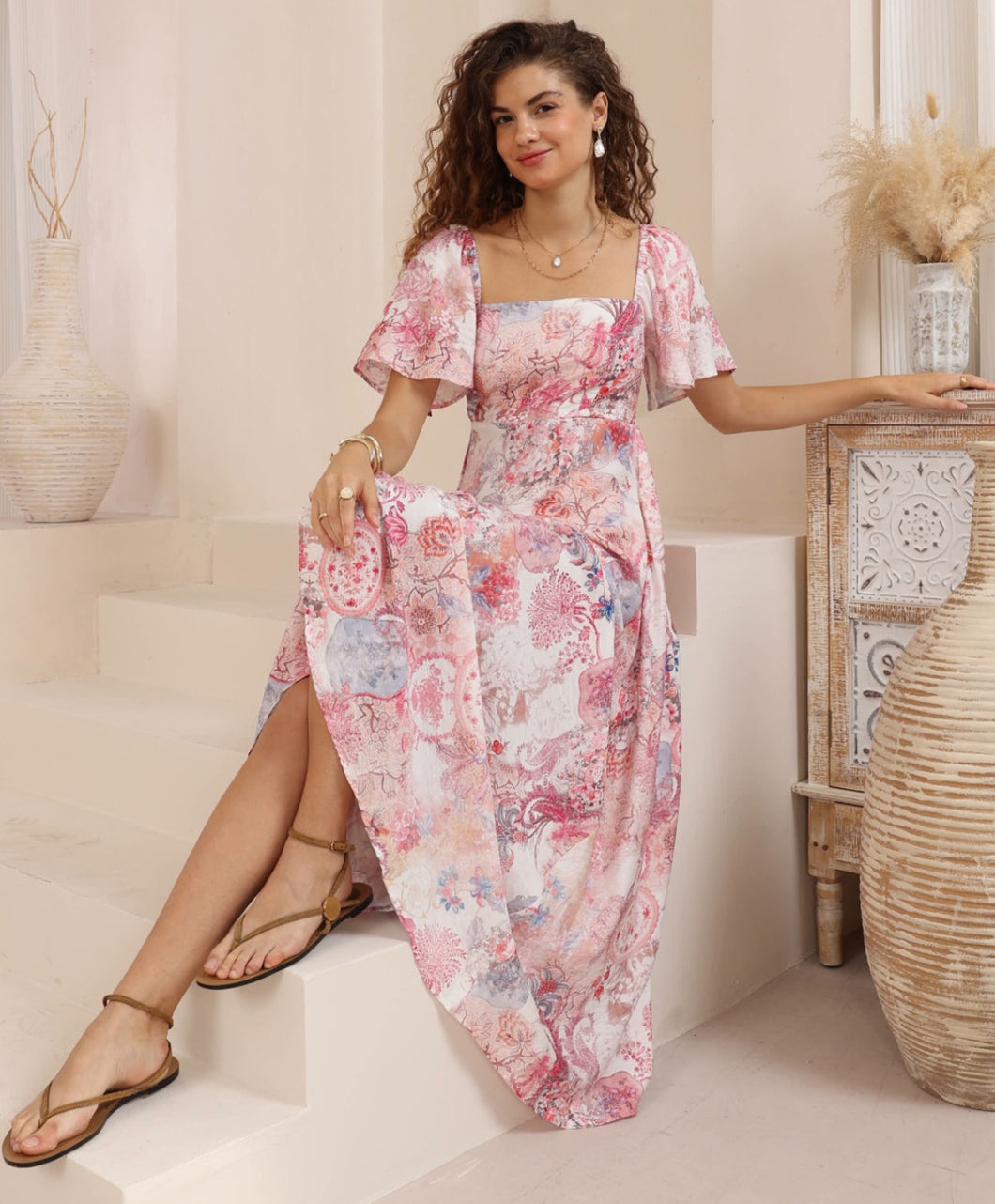 Pink Pony Maxi Dress