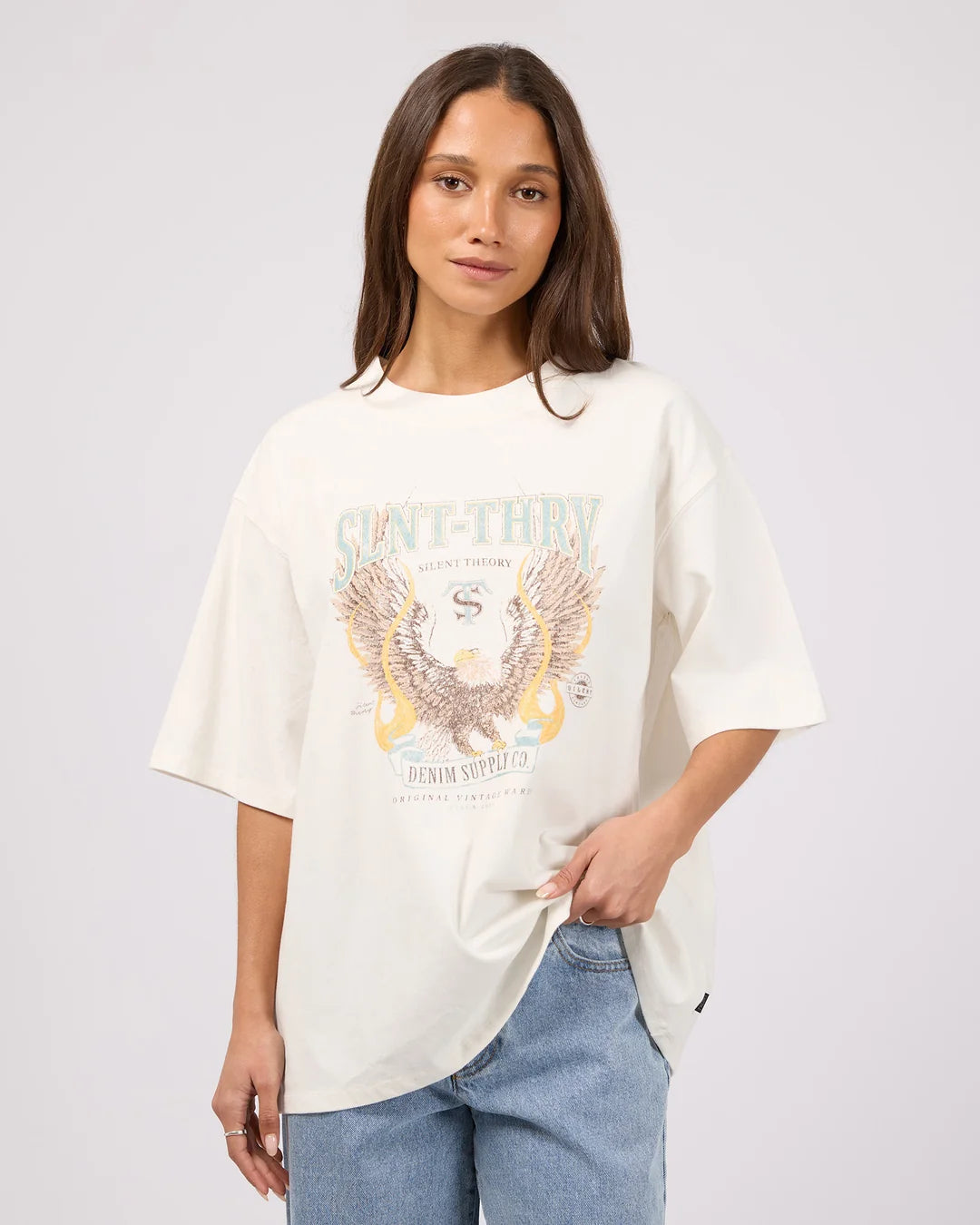 Anthem Oversized Tee - White