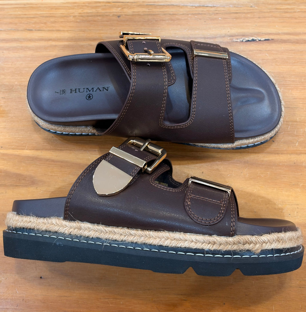 Milani Slide - Choc By Human Shoes