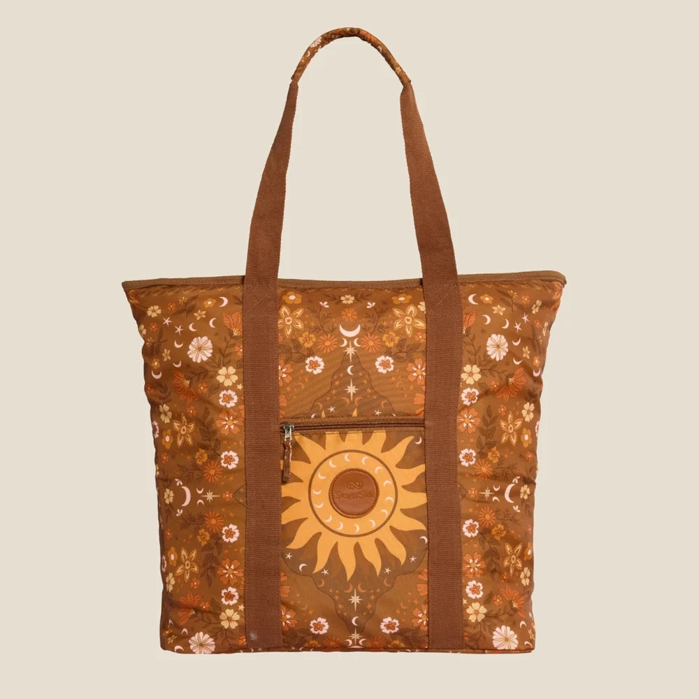 Boho Sun Brown Beach Bag