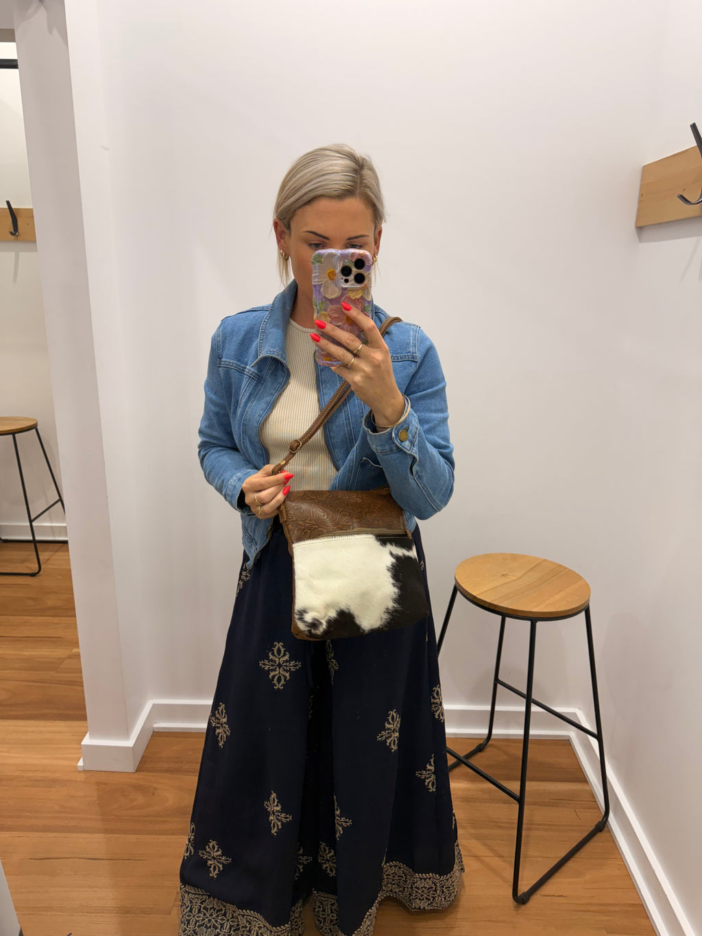 Engraved Crossbody Bag
