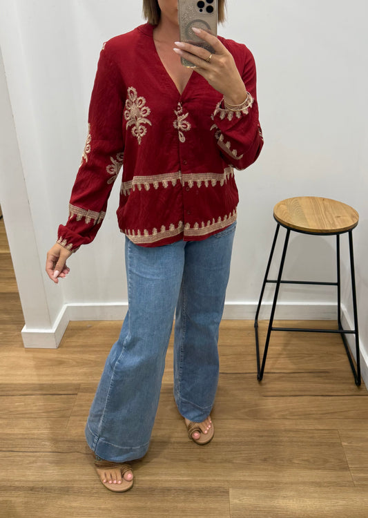 Aria Top - Red