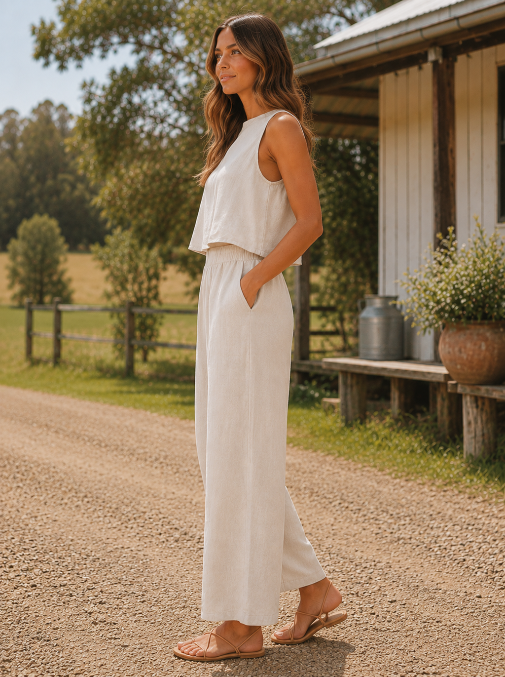 Aurora Pant - Natural