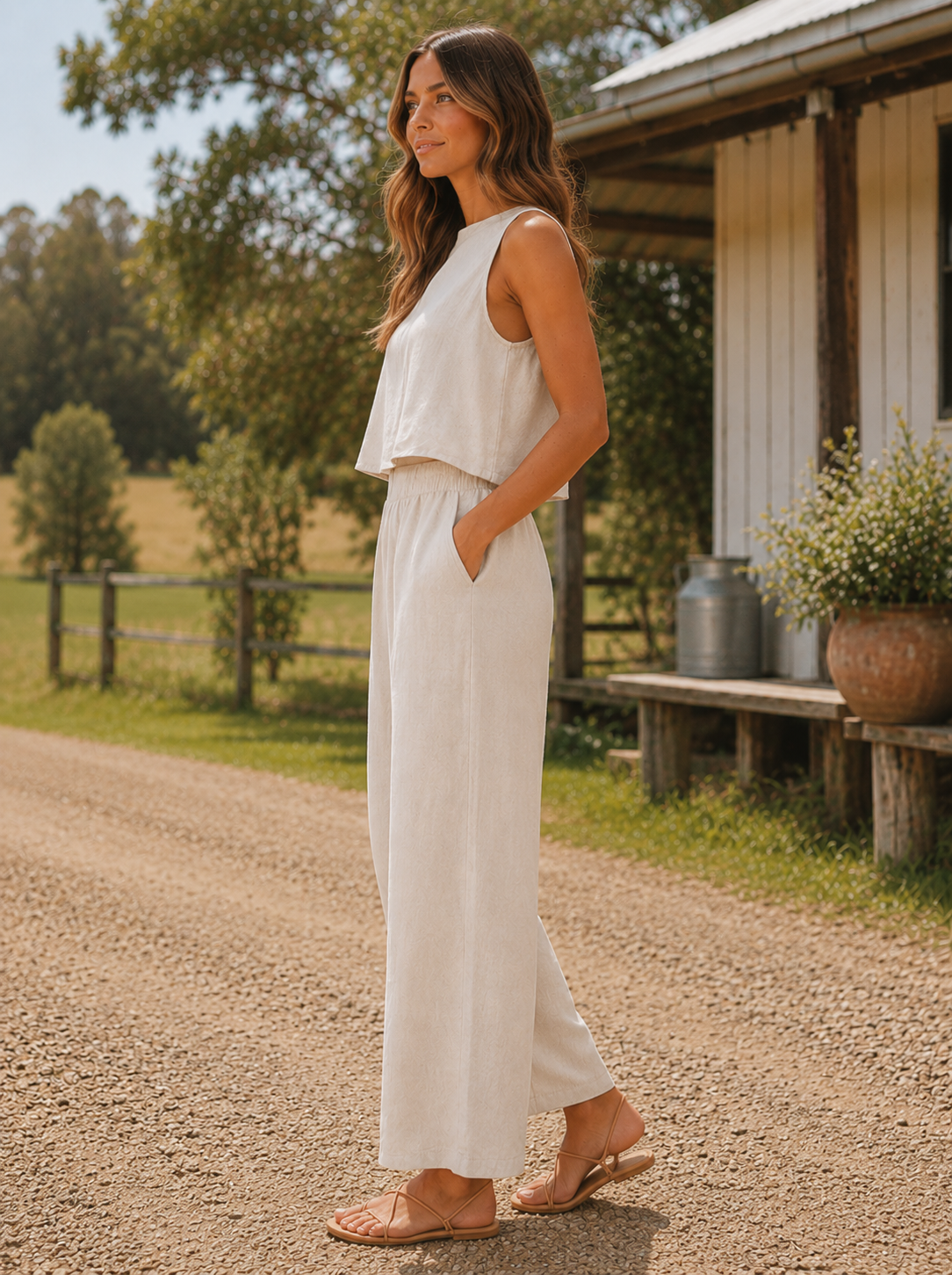 Aurora Pant - Natural