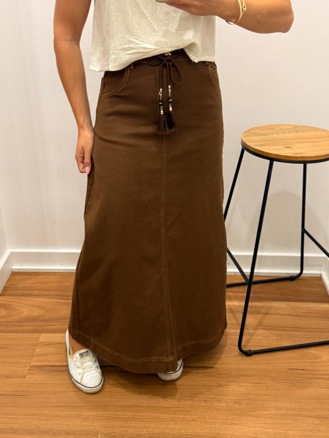 Zarah Maxi Skirt - choc