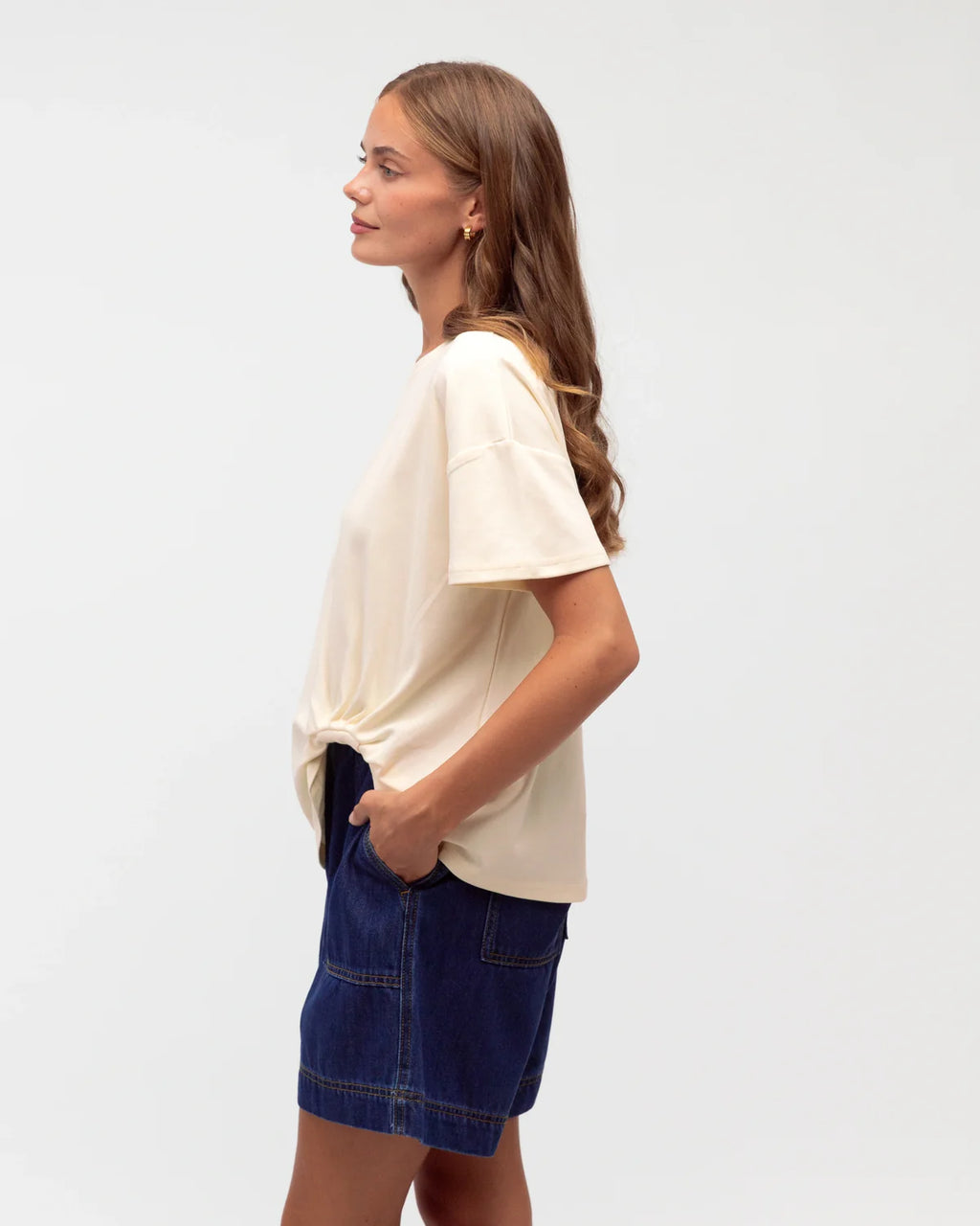 Easy Tuck Shirt - Cream