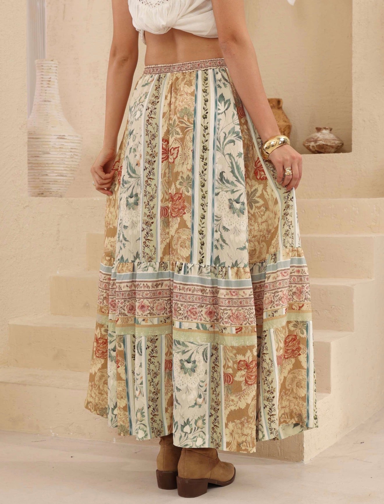 Sage River Maxi Skirt