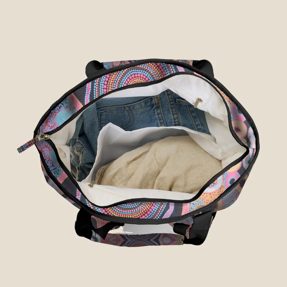 Camping Under moonlight Beach Bag