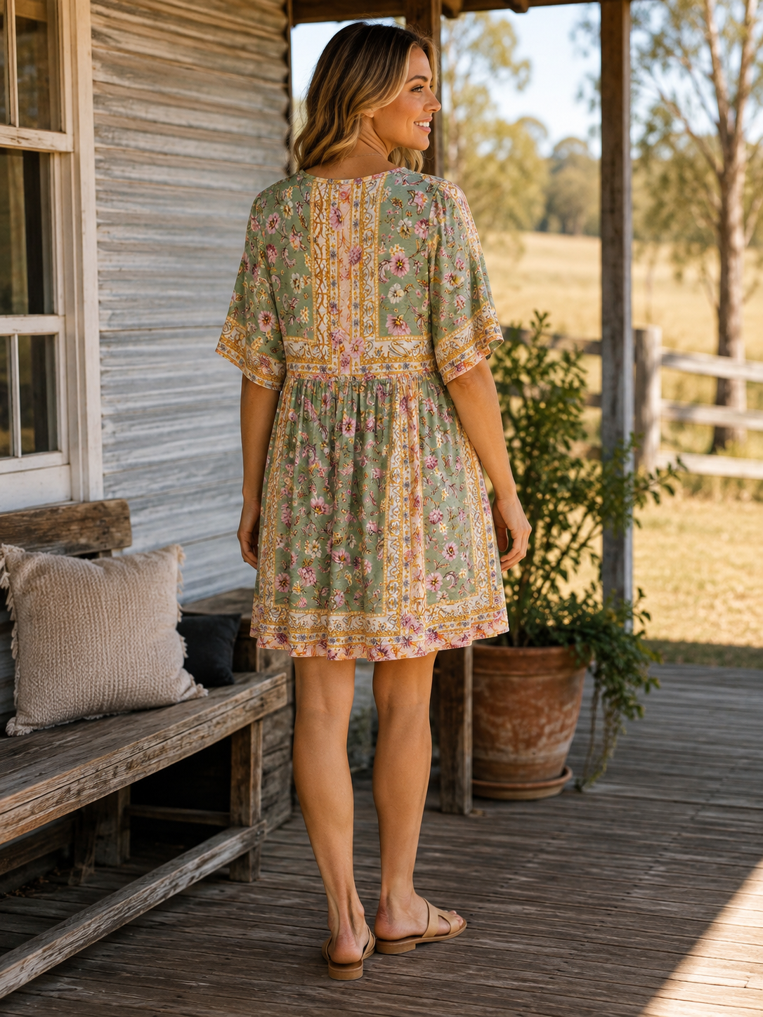 Mint Harvest Dress