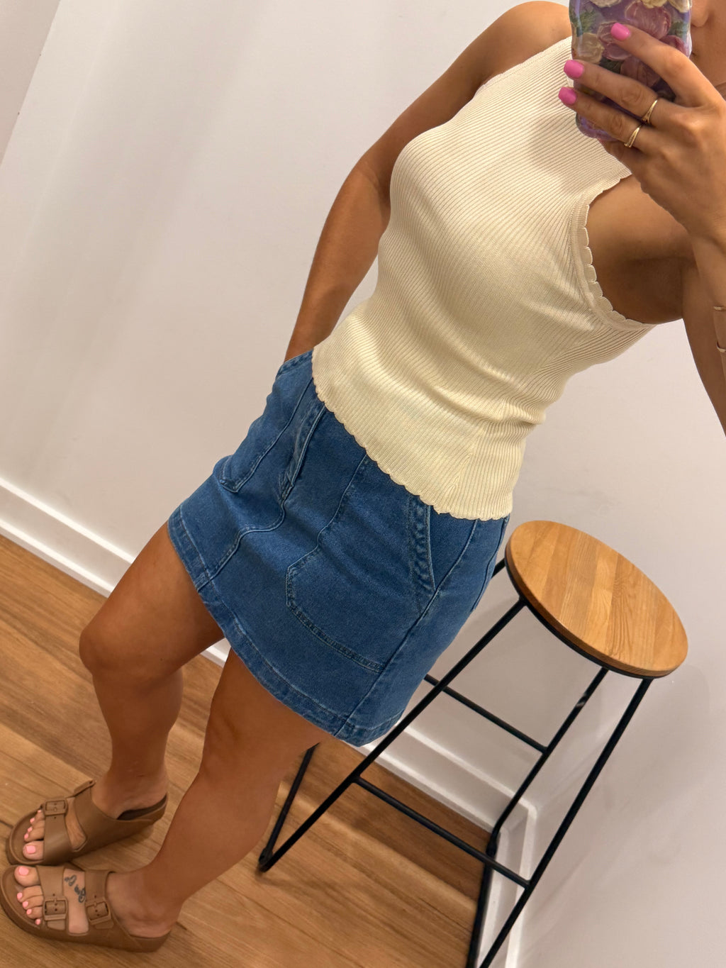 Hutton Singlet - Cream