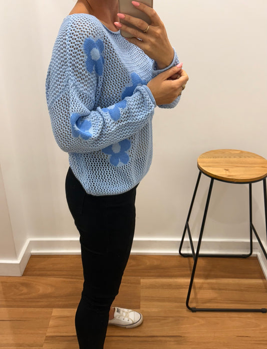 Wattle Knit - Blue