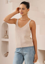 Load image into Gallery viewer, Karly Knit Singlet - Natural
