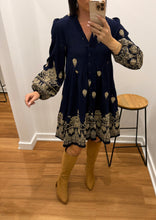 Load image into Gallery viewer, Harlen Dress - Navy
