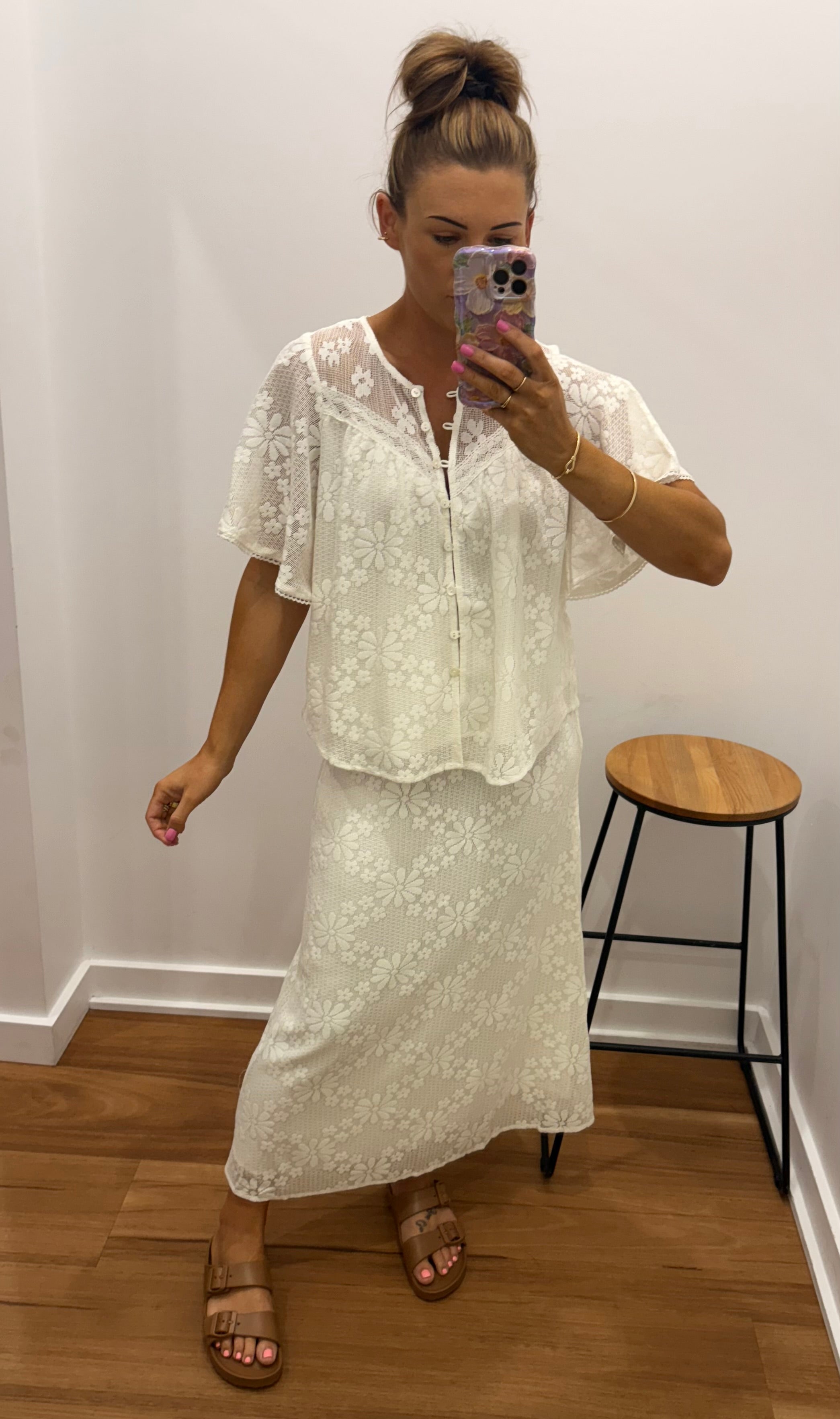 Mylah Skirt - White