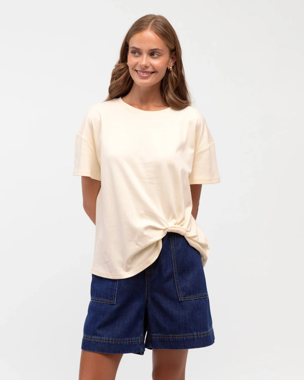 Easy Tuck Shirt - Cream