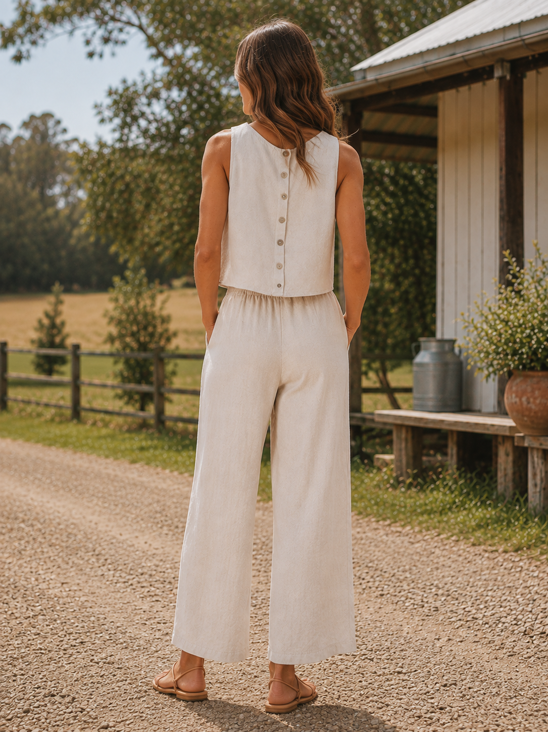 Aurora Pant - Natural