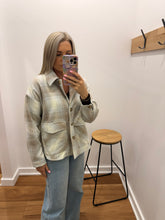 Load image into Gallery viewer, Sienna Jacket - Cream/blue
