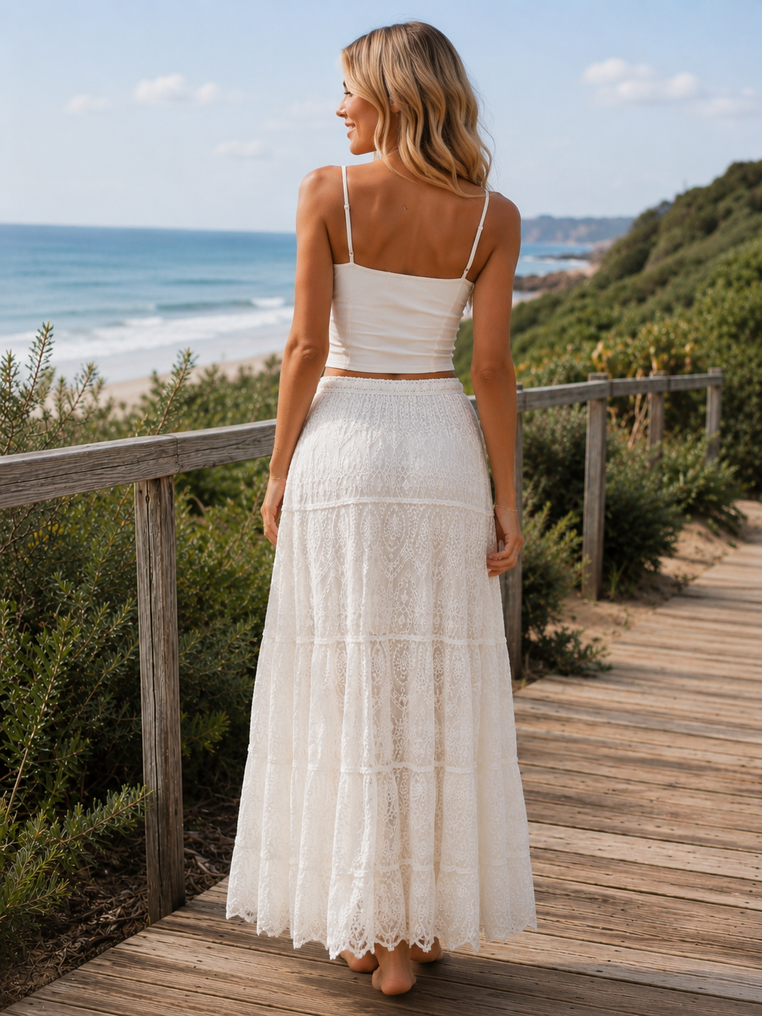 Heritage Skirt - White