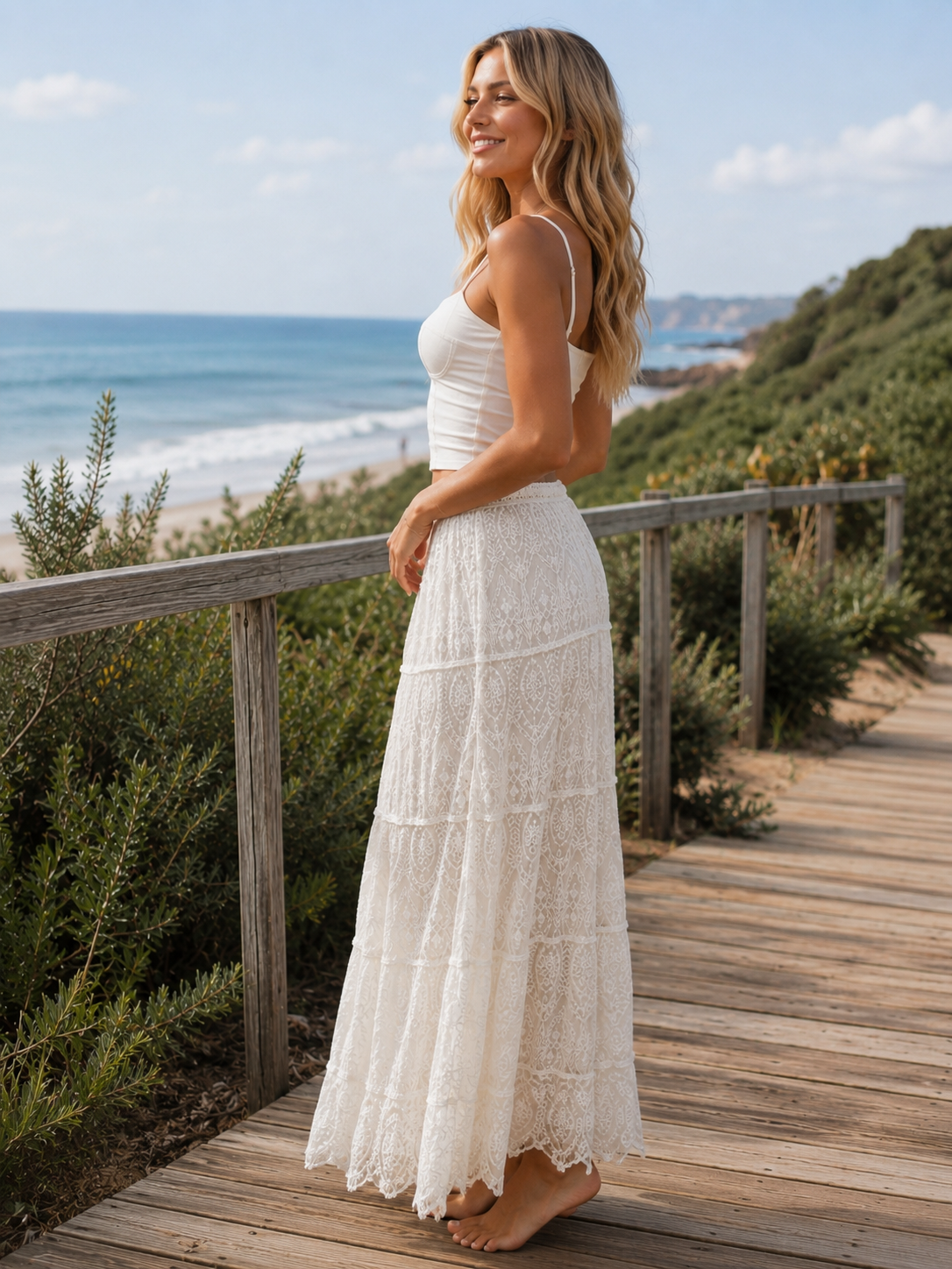 Heritage Skirt - White