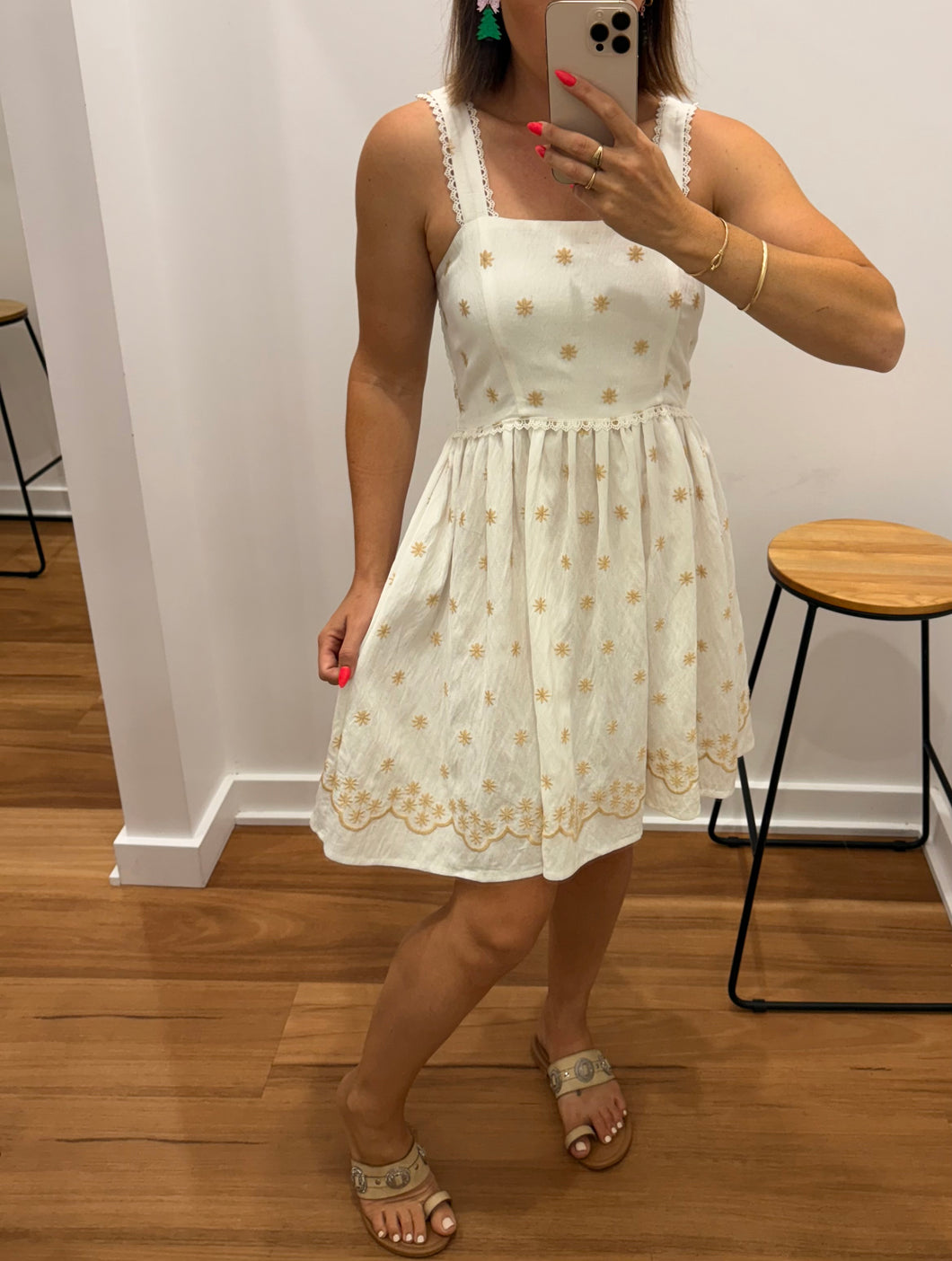 Shell Dress - white