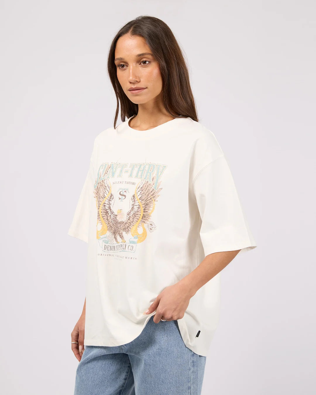 Anthem Oversized Tee - White