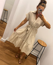 Load image into Gallery viewer, Casen Dress Stripe - Natural

