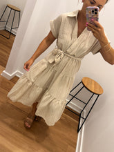 Load image into Gallery viewer, Casen Dress Stripe - Natural
