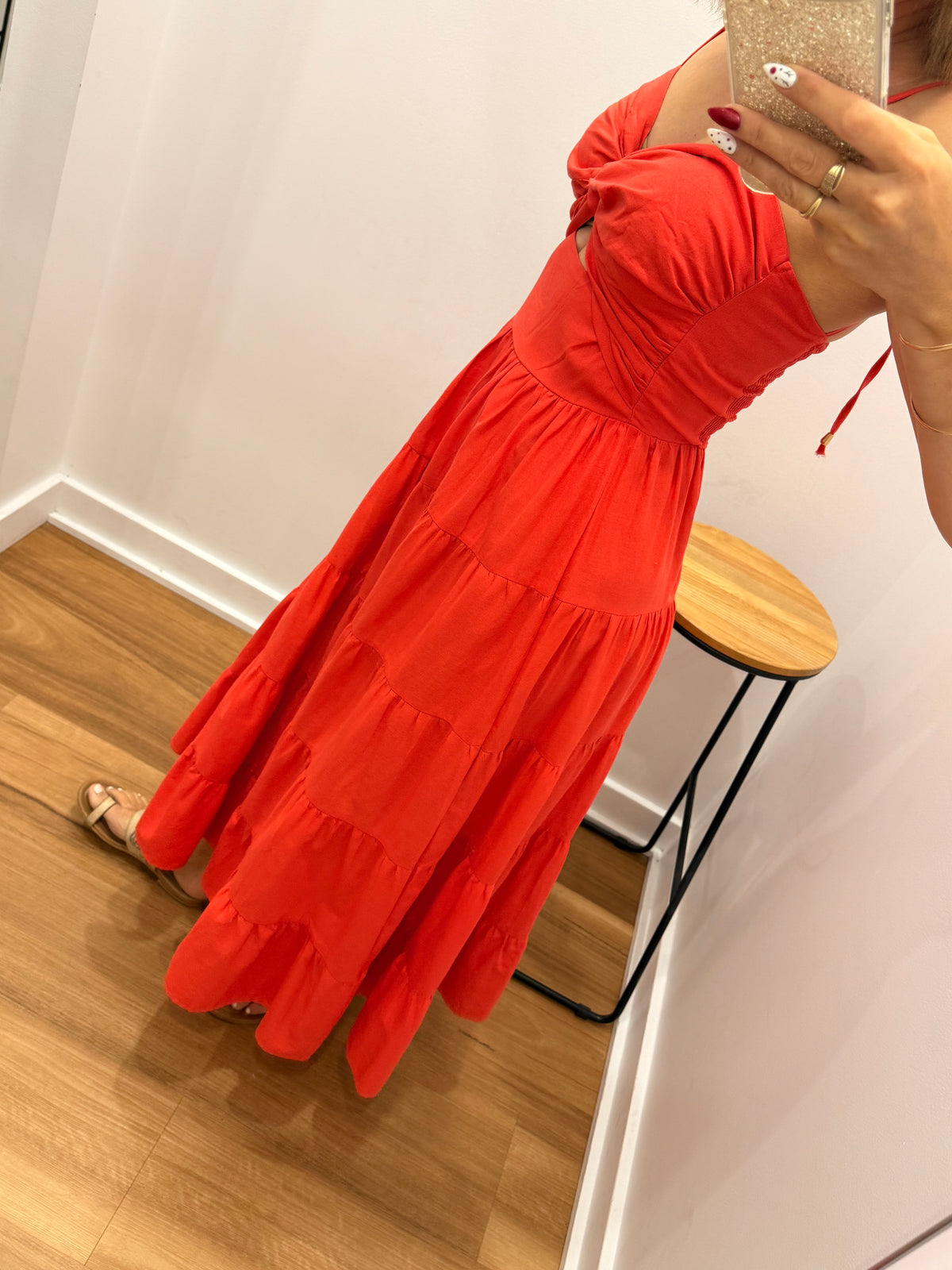 Riverina Dress -Red