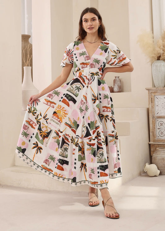 California sleeve Dress