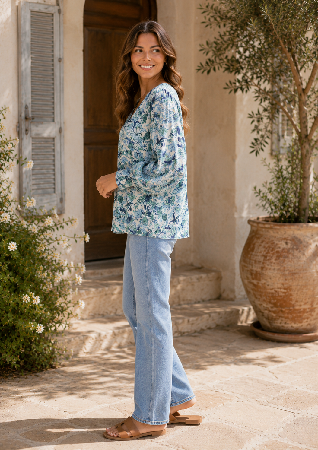 Floris Top - Blue
