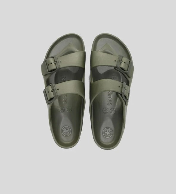 Earthy Green 'Ripe" Slide By Human Shoes