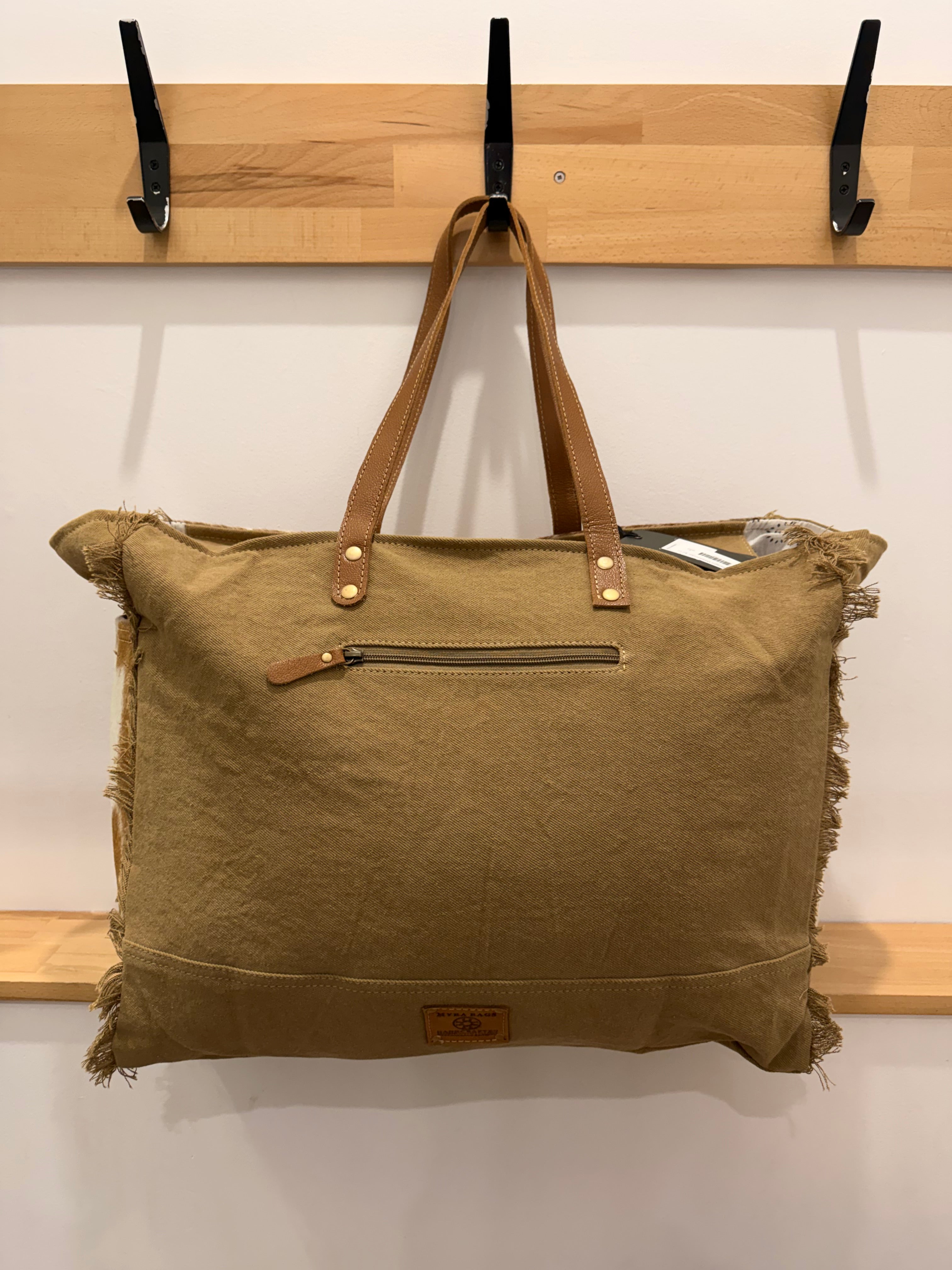 Cartwright Weekender - Tan/White