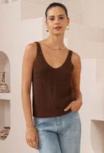 Load image into Gallery viewer, Aster Singlet - Choc
