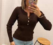 Load image into Gallery viewer, Ashlea Rib Knit - Choc
