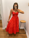Riverina Dress -Red