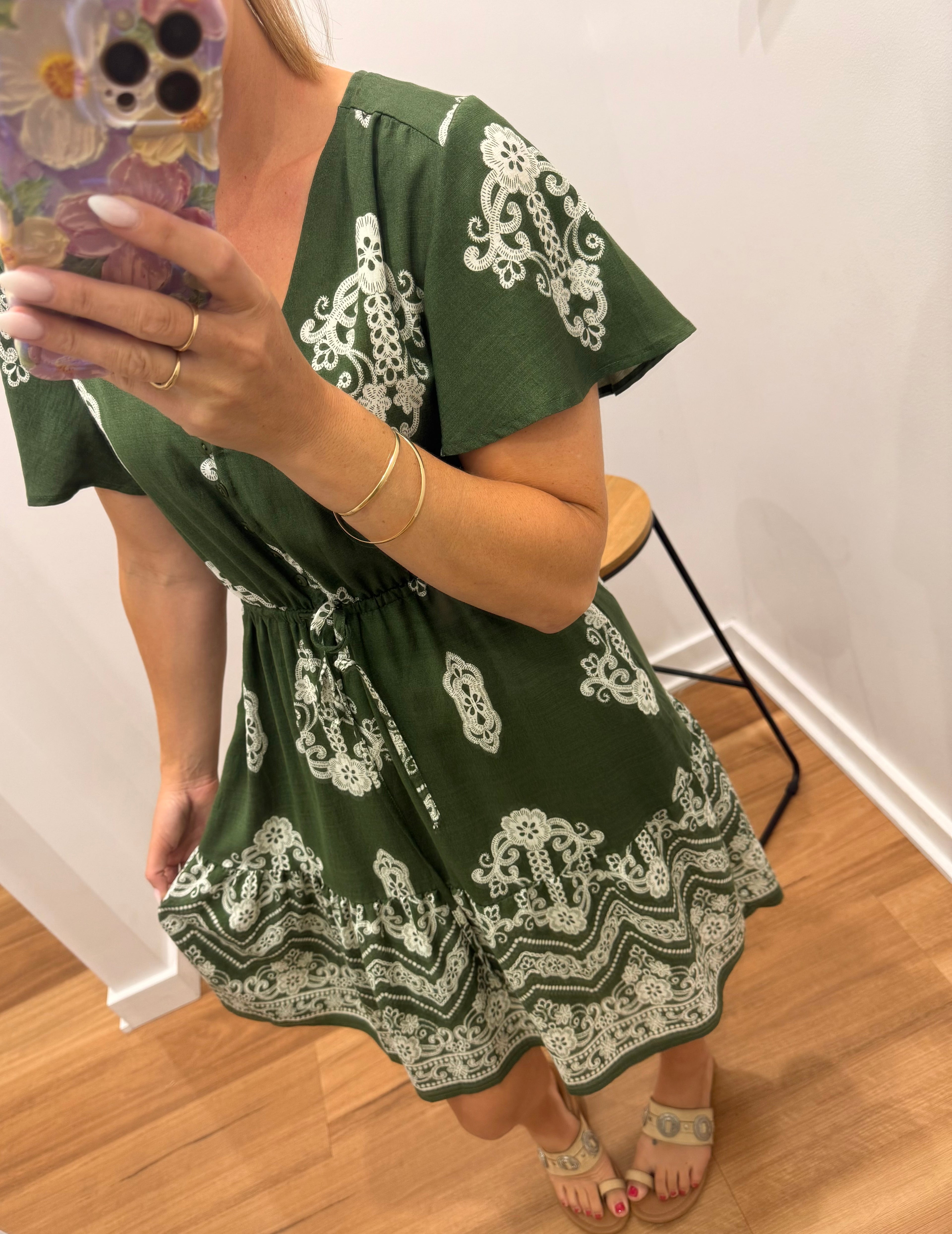 Cressy Dress -Green