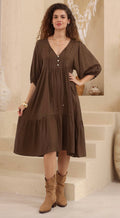 Kameron Dress - Choc