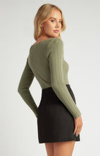 Load image into Gallery viewer, Twisted Rib Knit - Khaki

