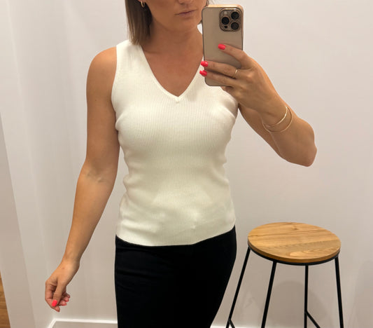 Amaris Singlet  - White