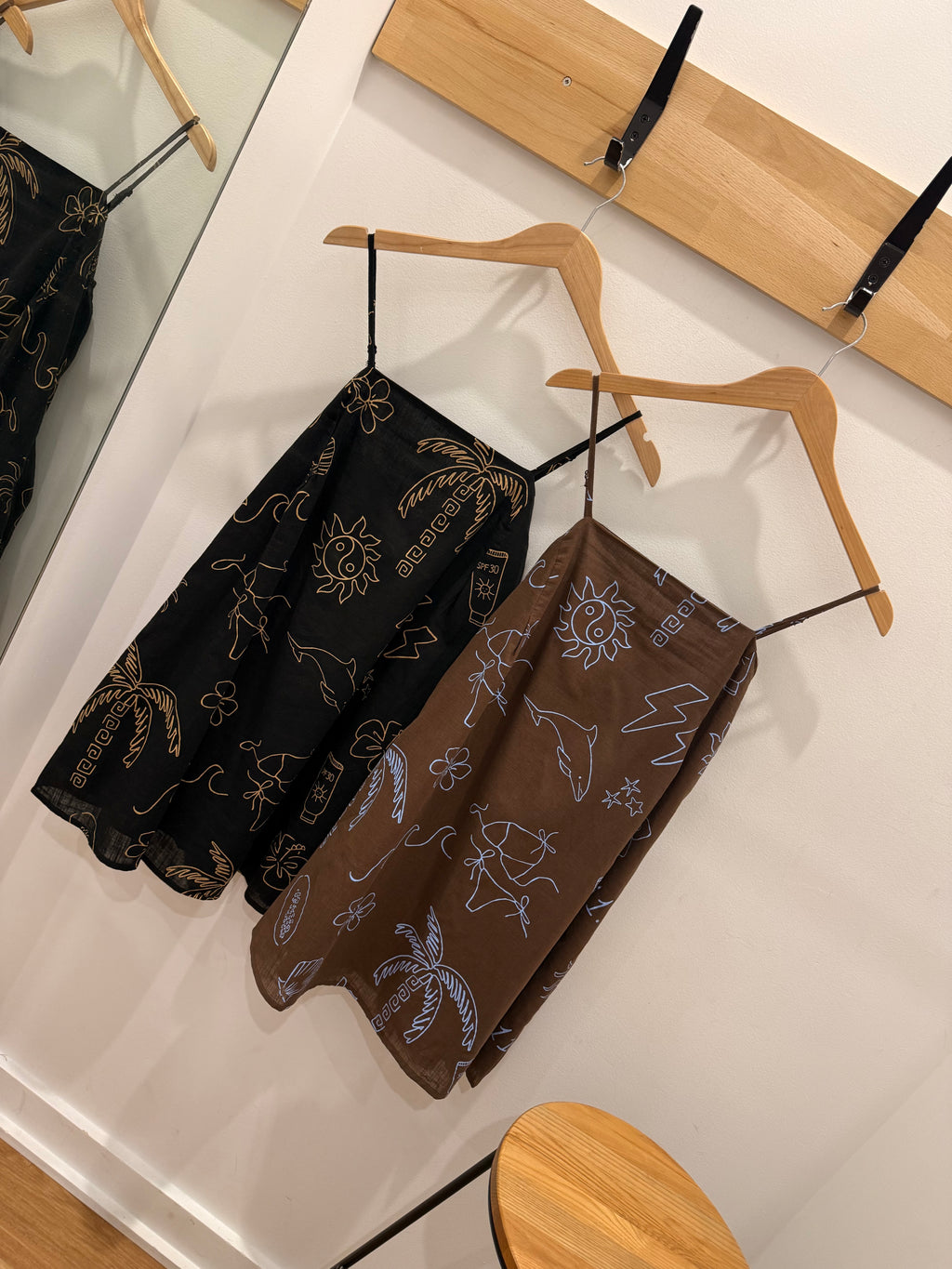 Lush Dress - Choc/Blue " By Frankie"