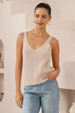 Load image into Gallery viewer, Karly Knit Singlet - Natural
