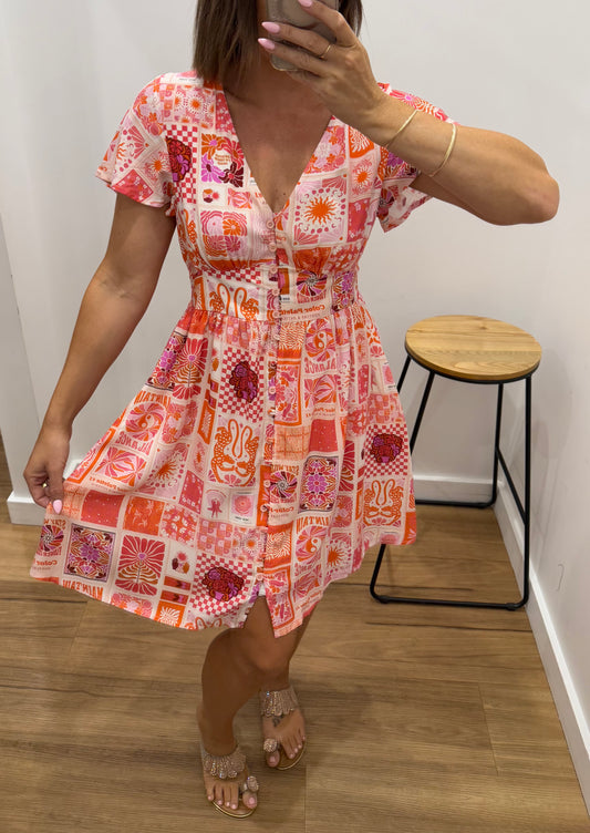 Kalliope Dress - Pink